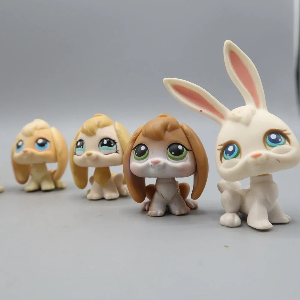 Authentic Vintage Littlest Pet Shop LPS Lot Rabbit Bunny pink magnet
